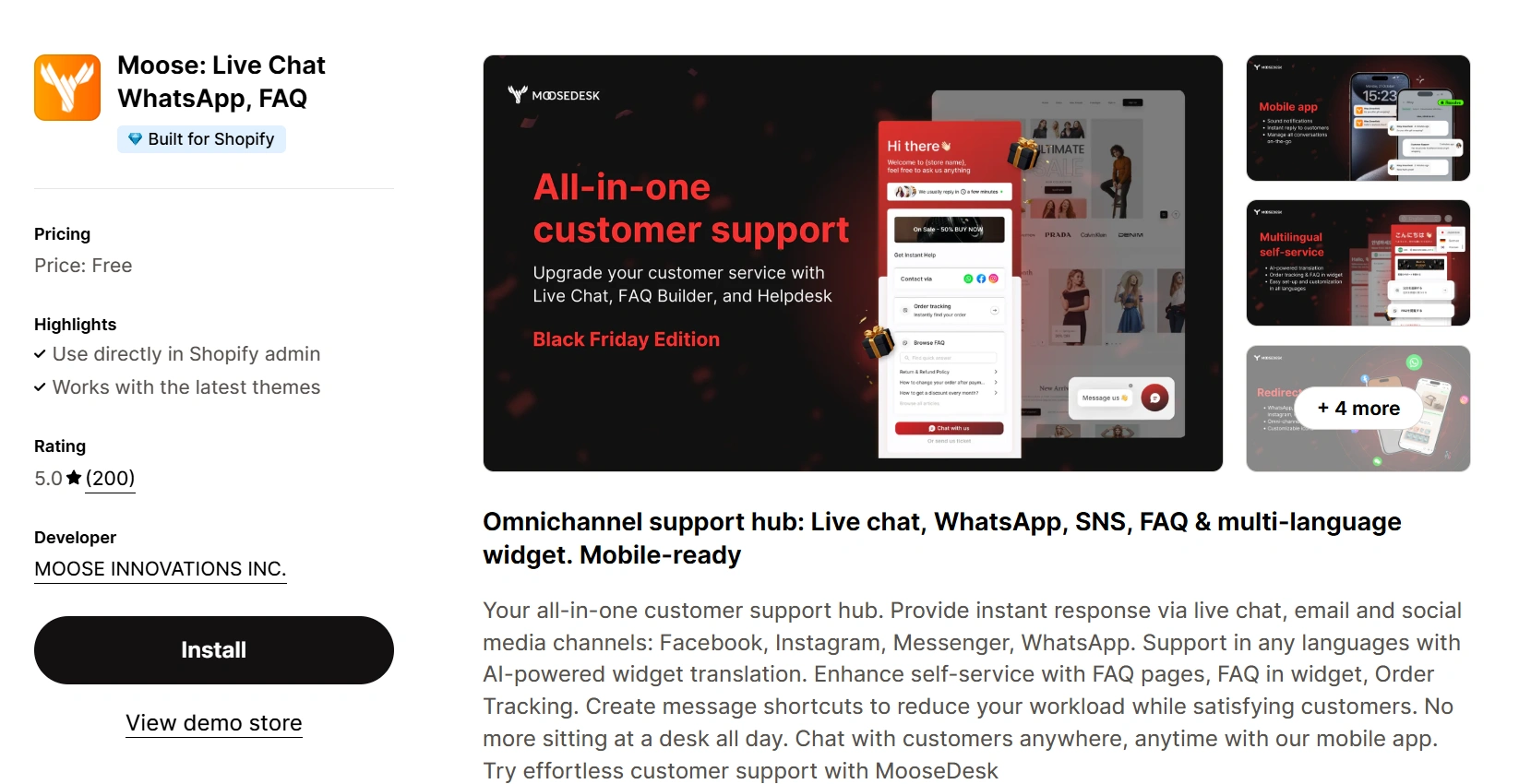 Moose: Live Chat WhatsApp, FAQ
